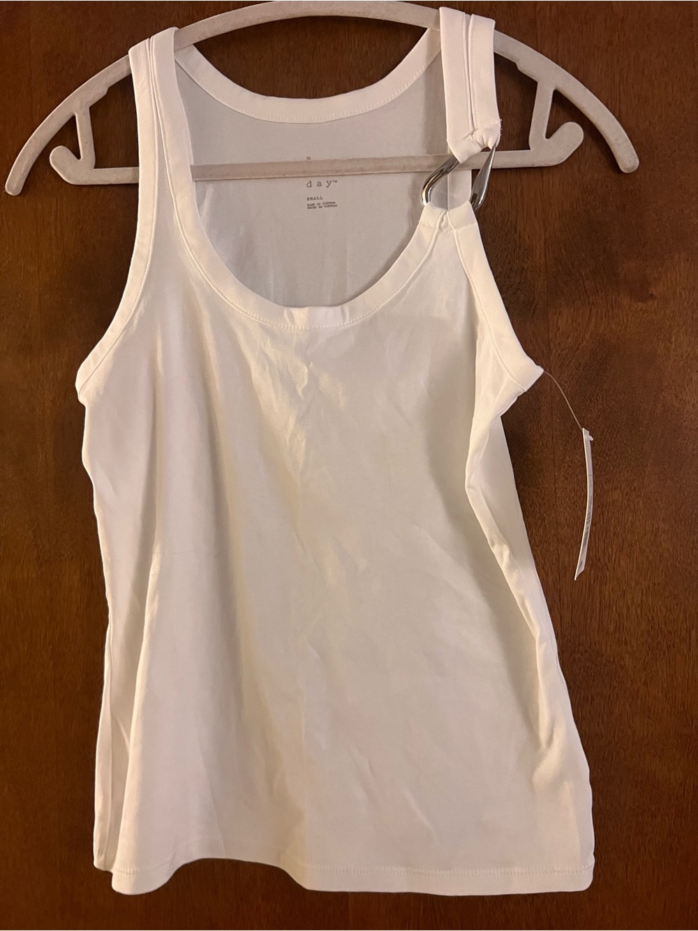 a new day White Tank Top with Ring Accent